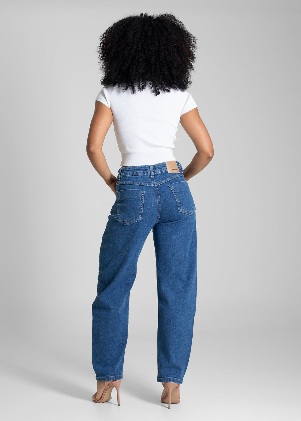 Calça Jeans Sawary Barrel - 283060 AZUL