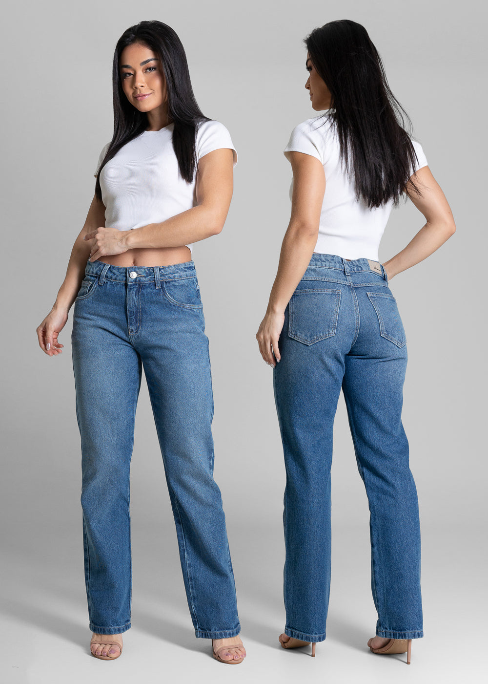Calça Jeans Sawary Reta -283067 AZUL
