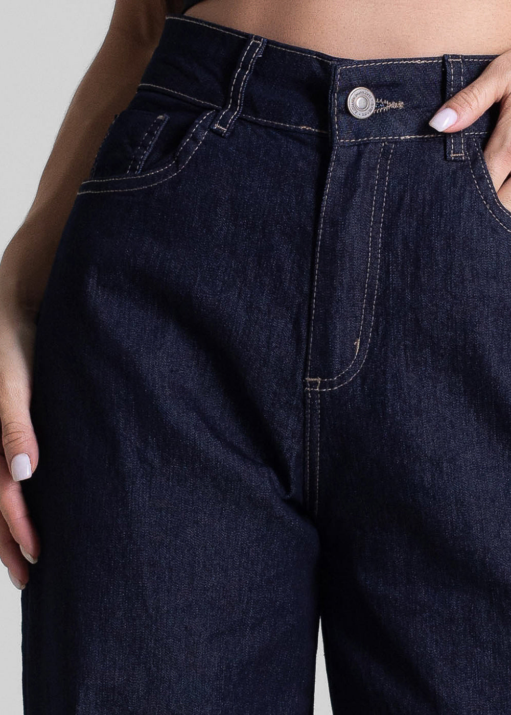 Calça Jeans Sawary Wide Leg Petit - 283068 AZUL
