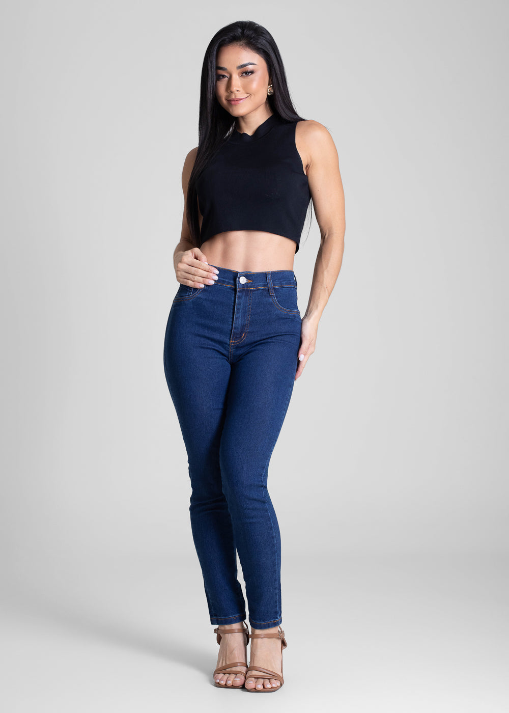 Calça Jeans Sawary Cigarrete - 283083 AZUL