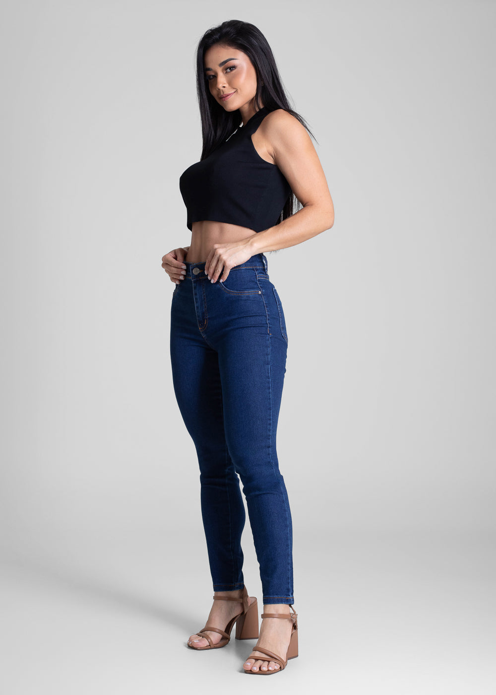 Calça Jeans Sawary Cigarrete - 283083 AZUL