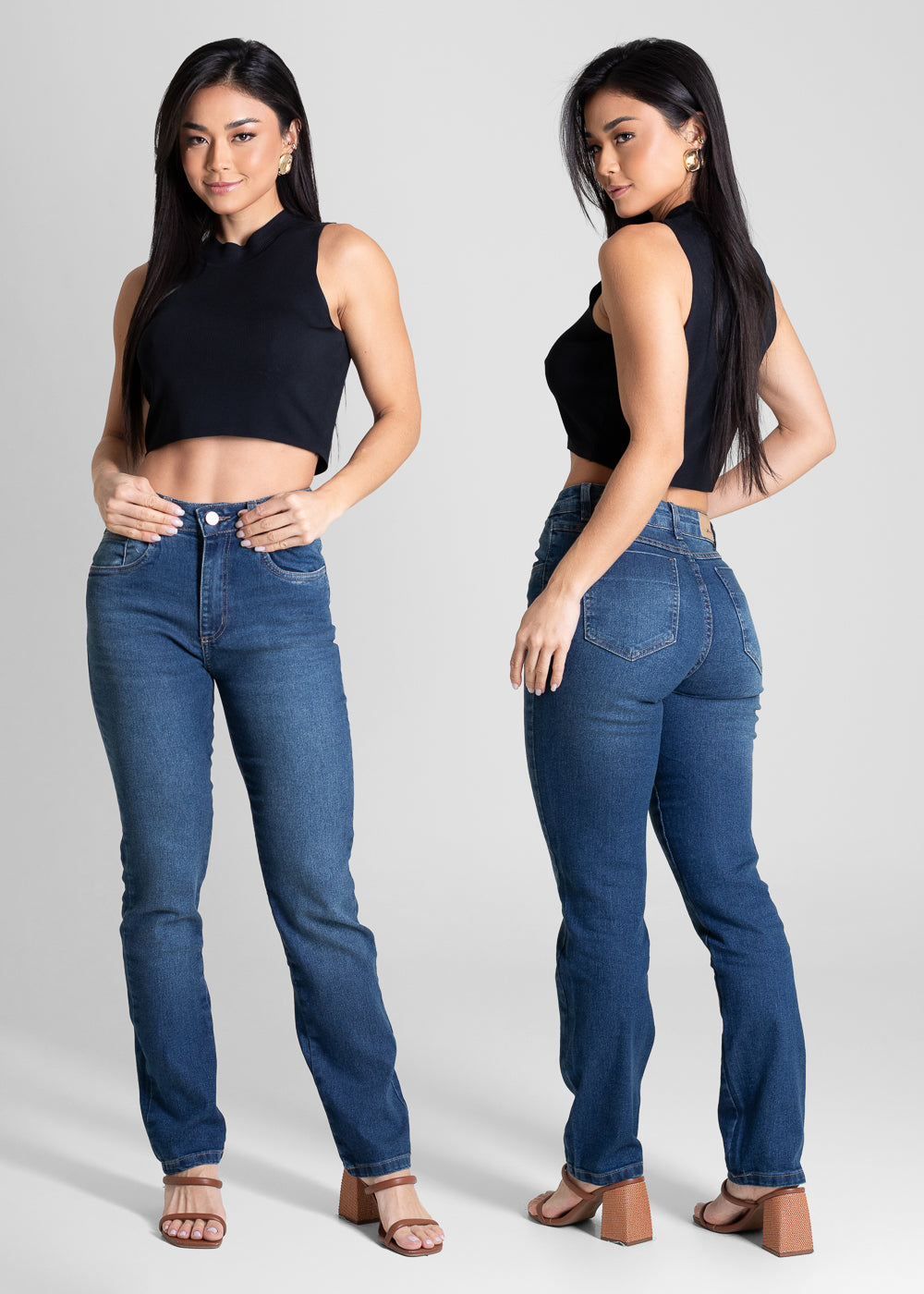 Calça Jeans Sawary Reta - 283102 AZUL