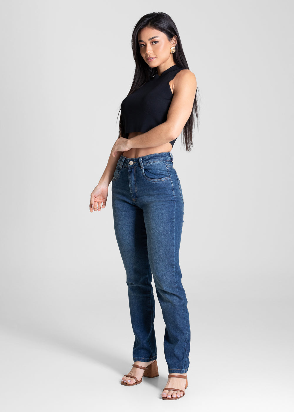 Calça Jeans Sawary Reta - 283102 AZUL