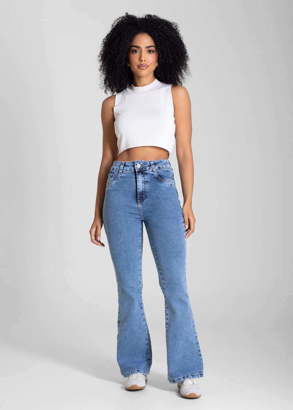 Calça Jeans Sawary Flare Petit - 283121 AZUL