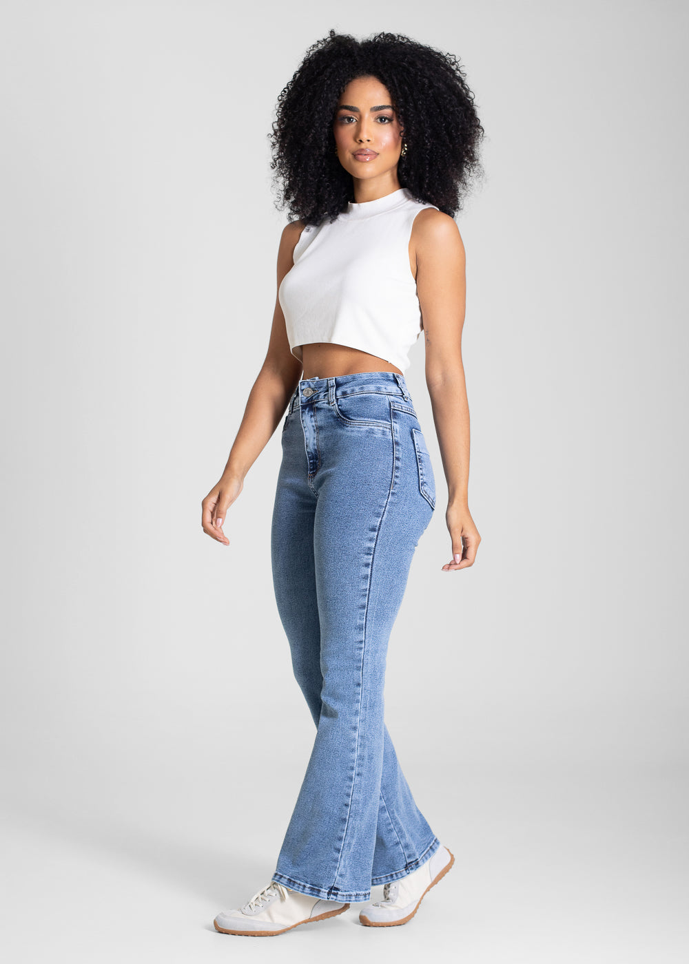 Calça Jeans Sawary Flare Petit - 283121 AZUL
