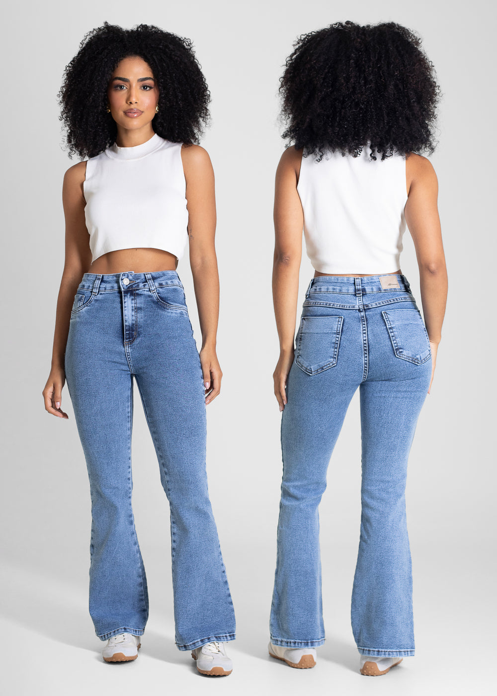 Calça Jeans Sawary Flare Petit - 283121 AZUL