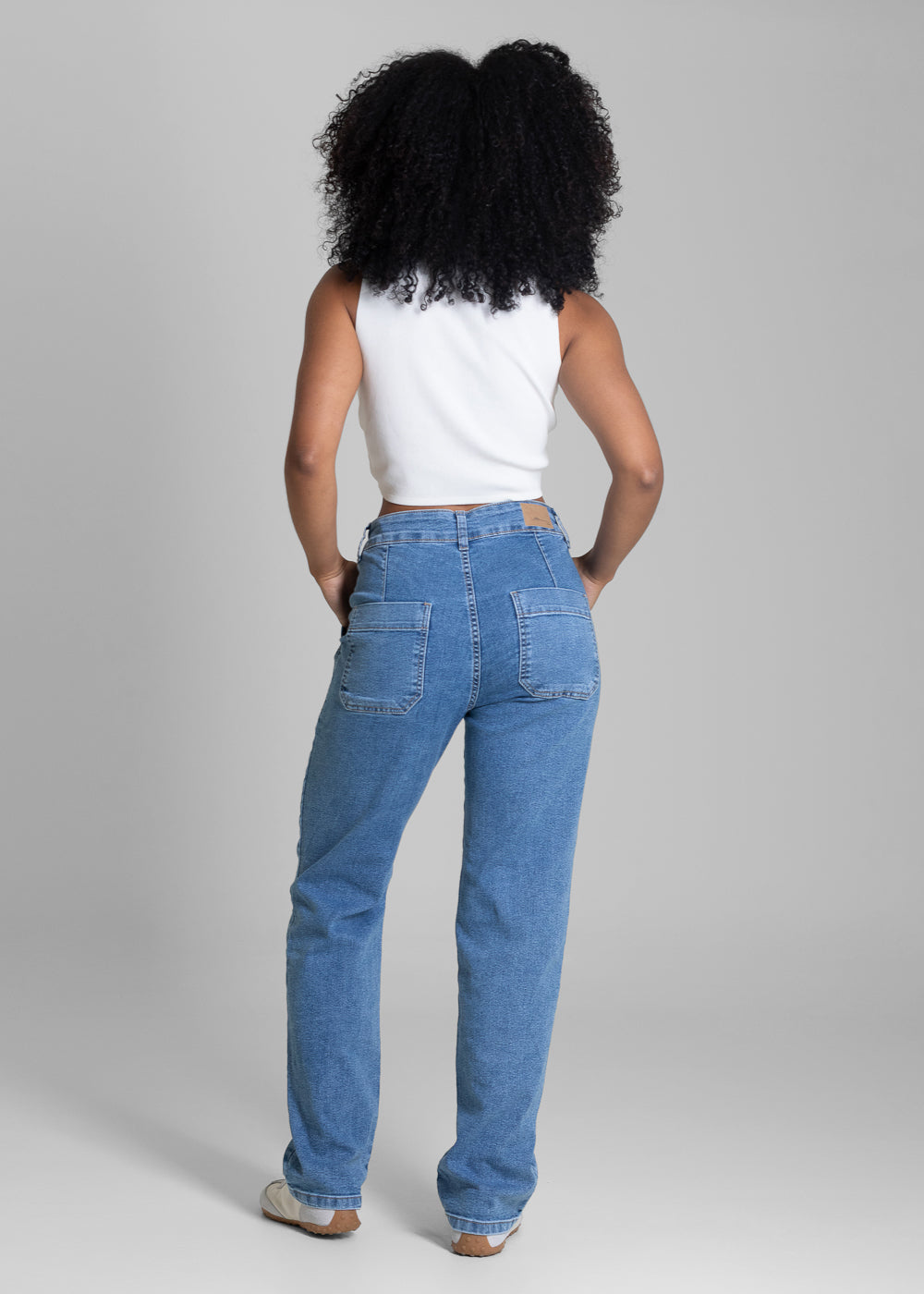 Calça Jeans Sawary Reta Petit - 283123 AZUL