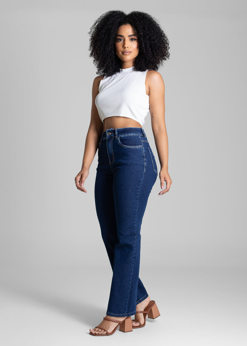 Calça Jeans Sawary Reta - 283124 AZUL