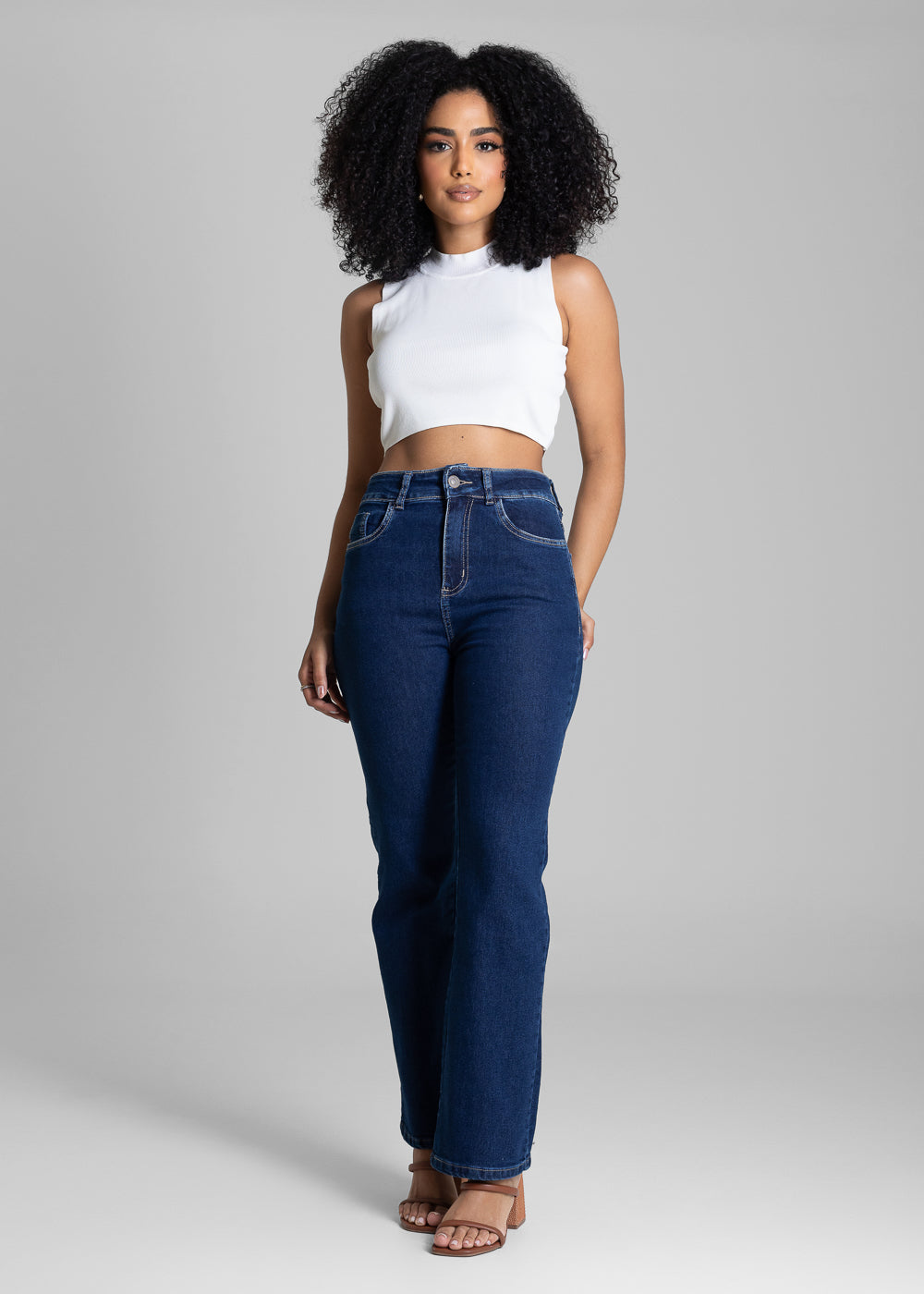 Calça Jeans Sawary Reta - 283124 AZUL