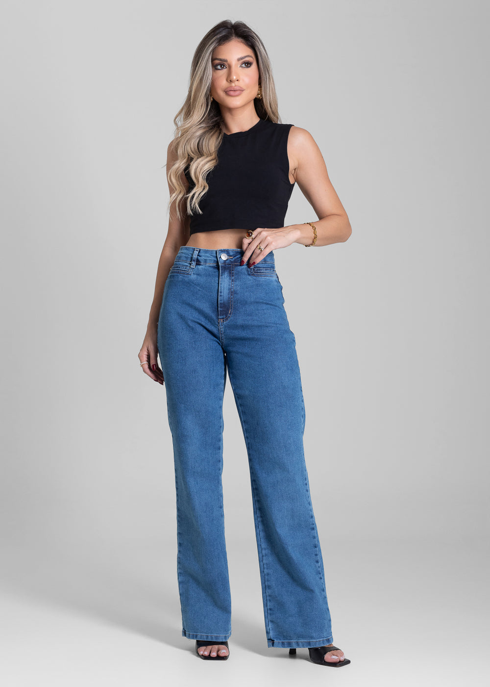 Calça Jeans Sawary Reta - 283135 AZUL