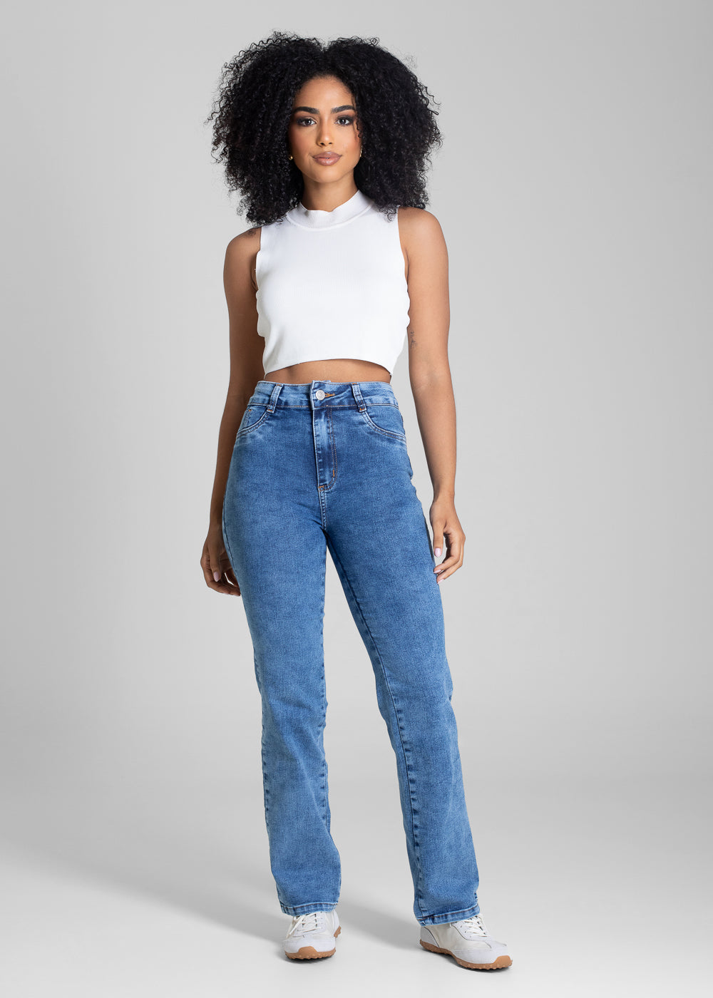 Calça Jeans Sawary Reta Petit -  283157 AZUL
