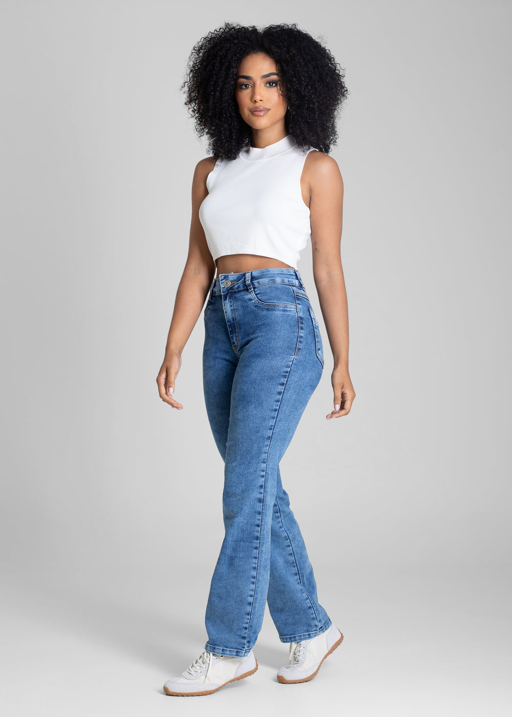 Calça Jeans Sawary Reta Petit -  283157 AZUL