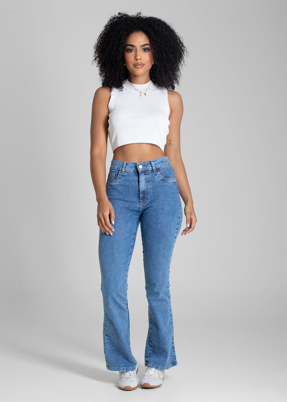 Calça Jeans Sawary Boot Cut Petit -  283159 AZUL
