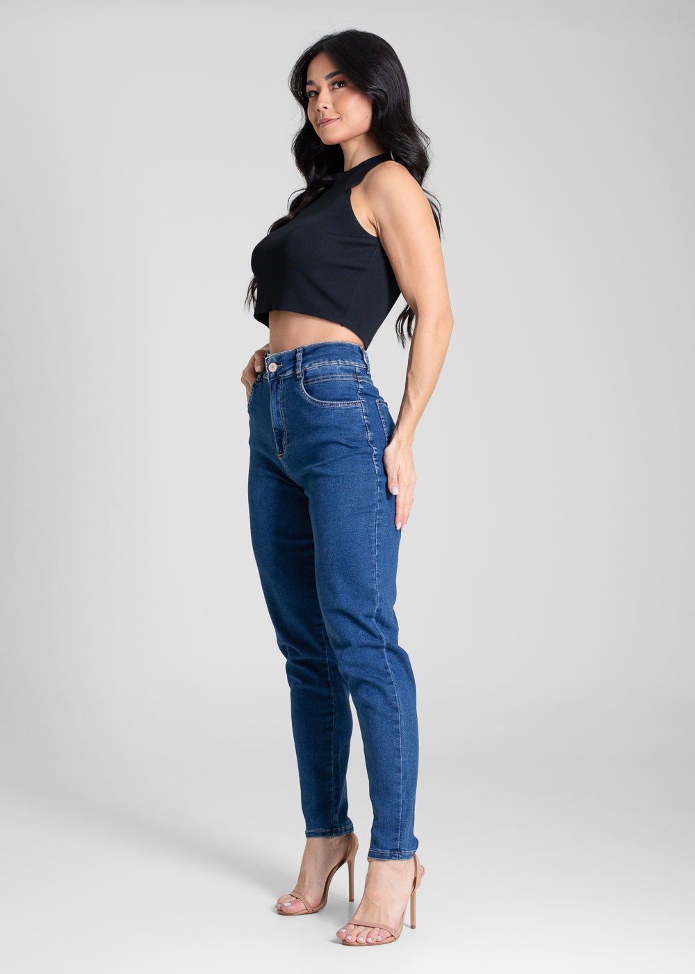 Calça Jeans Sawary Mom - 283189 AZUL