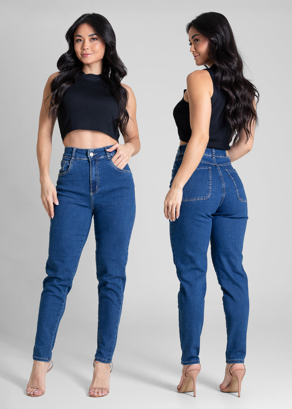 Calça Jeans Sawary Mom - 283189 AZUL