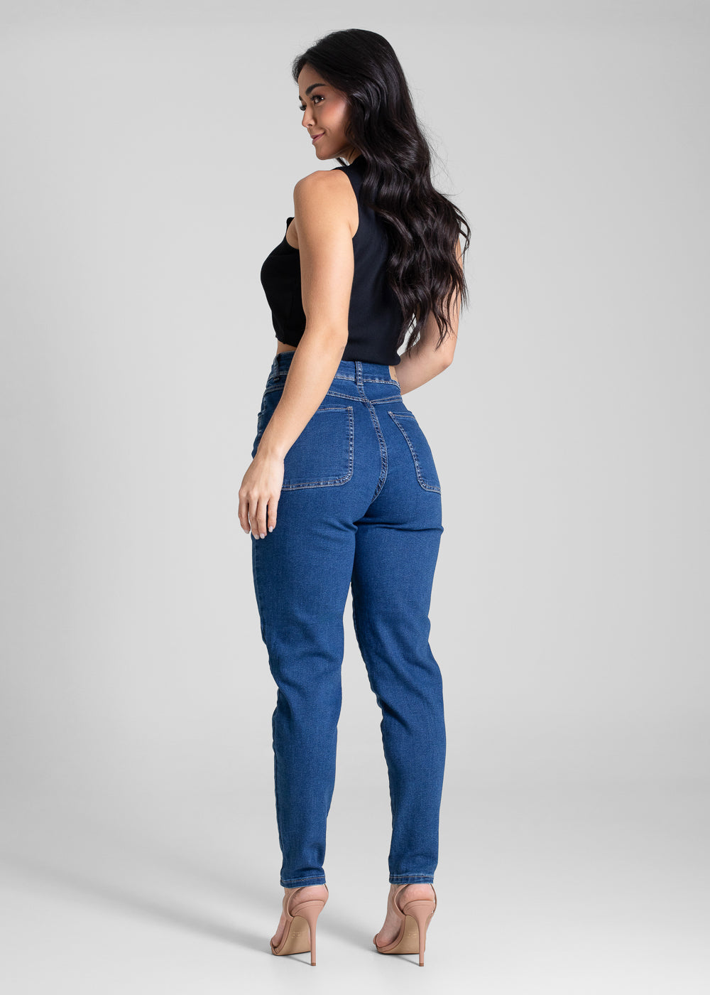 Calça Jeans Sawary Mom - 283189 AZUL