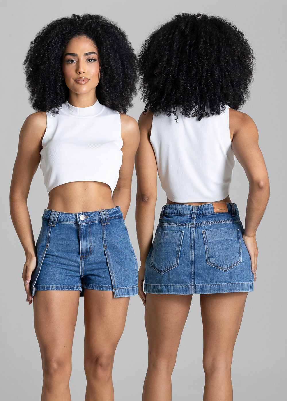 Shorts Saia Jeans Sawary - 283202 AZUL