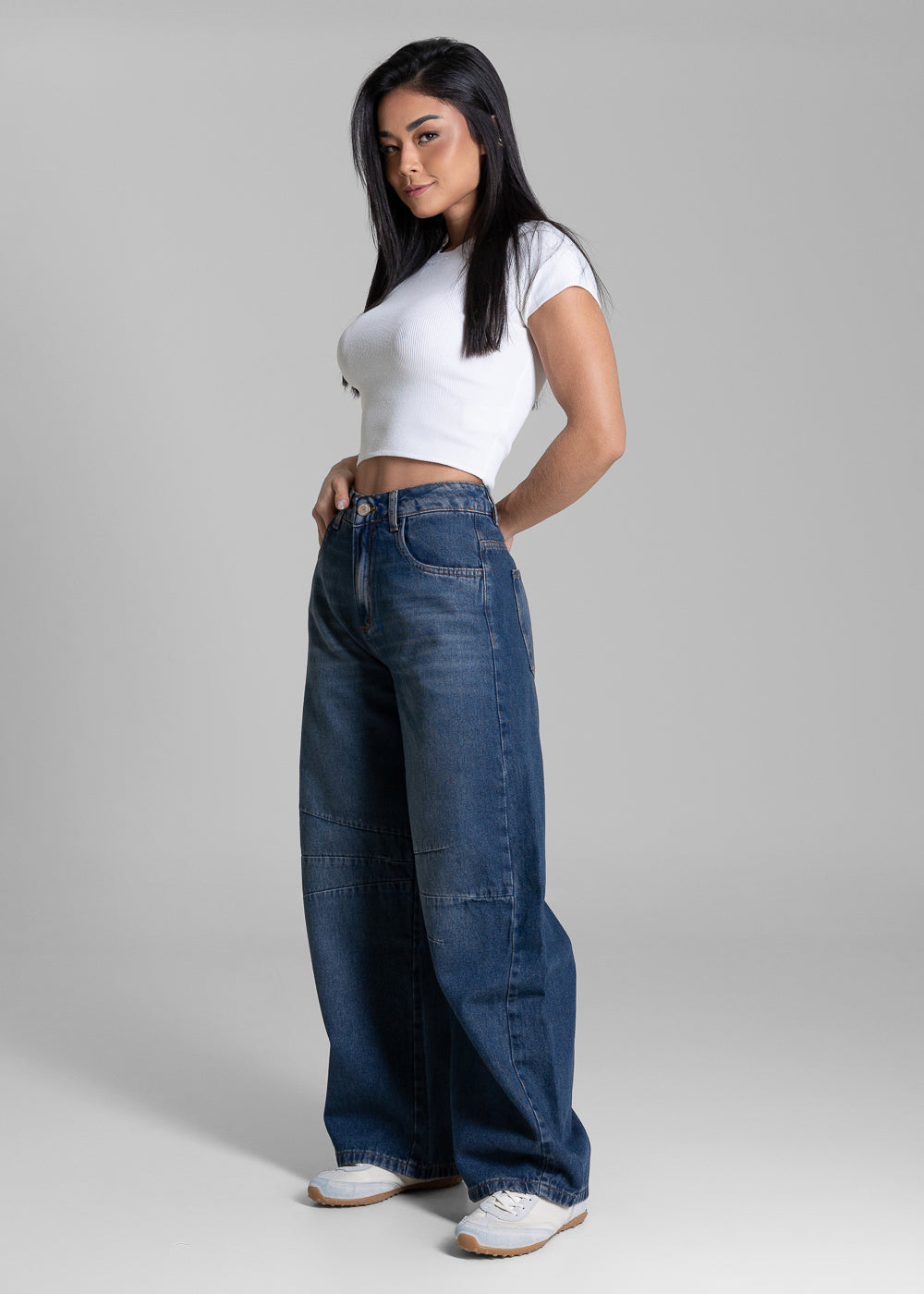 Calça Jeans Sawary Balloon Petit - 283203 AZUL