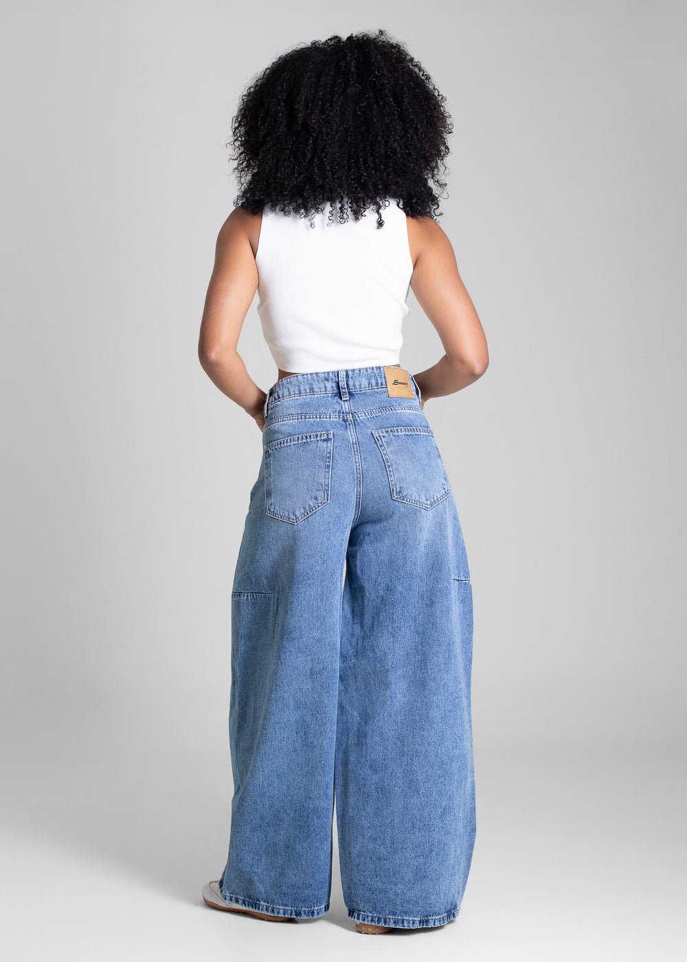 Calça Jeans Sawary Balloon Petit - 283206 AZUL