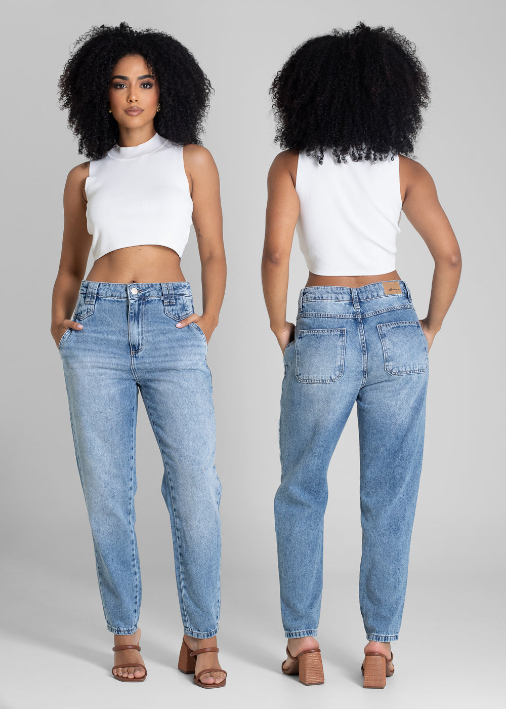 Calça Jeans Sawary Mom - 283209 AZUL