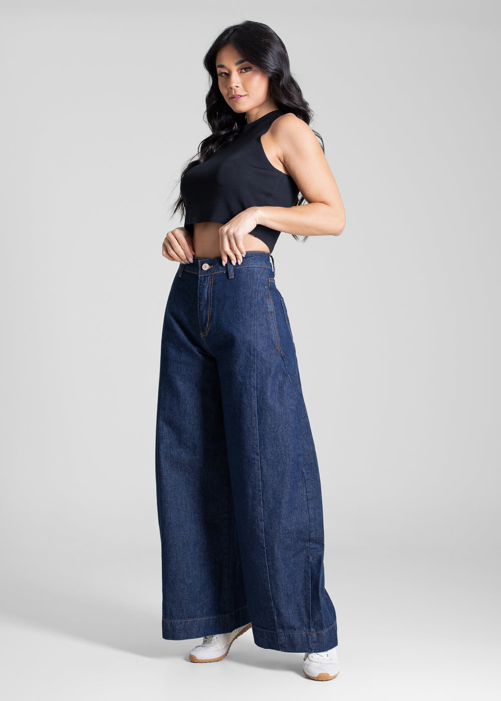 Calça Jeans Sawary Balloon Petit - 283211 AZUL