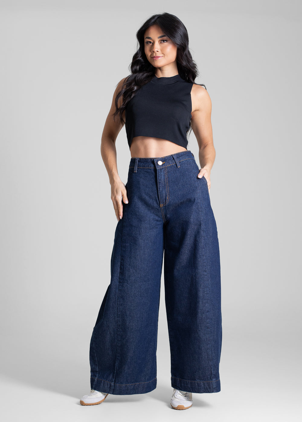 Calça Jeans Sawary Balloon Petit - 283211 AZUL