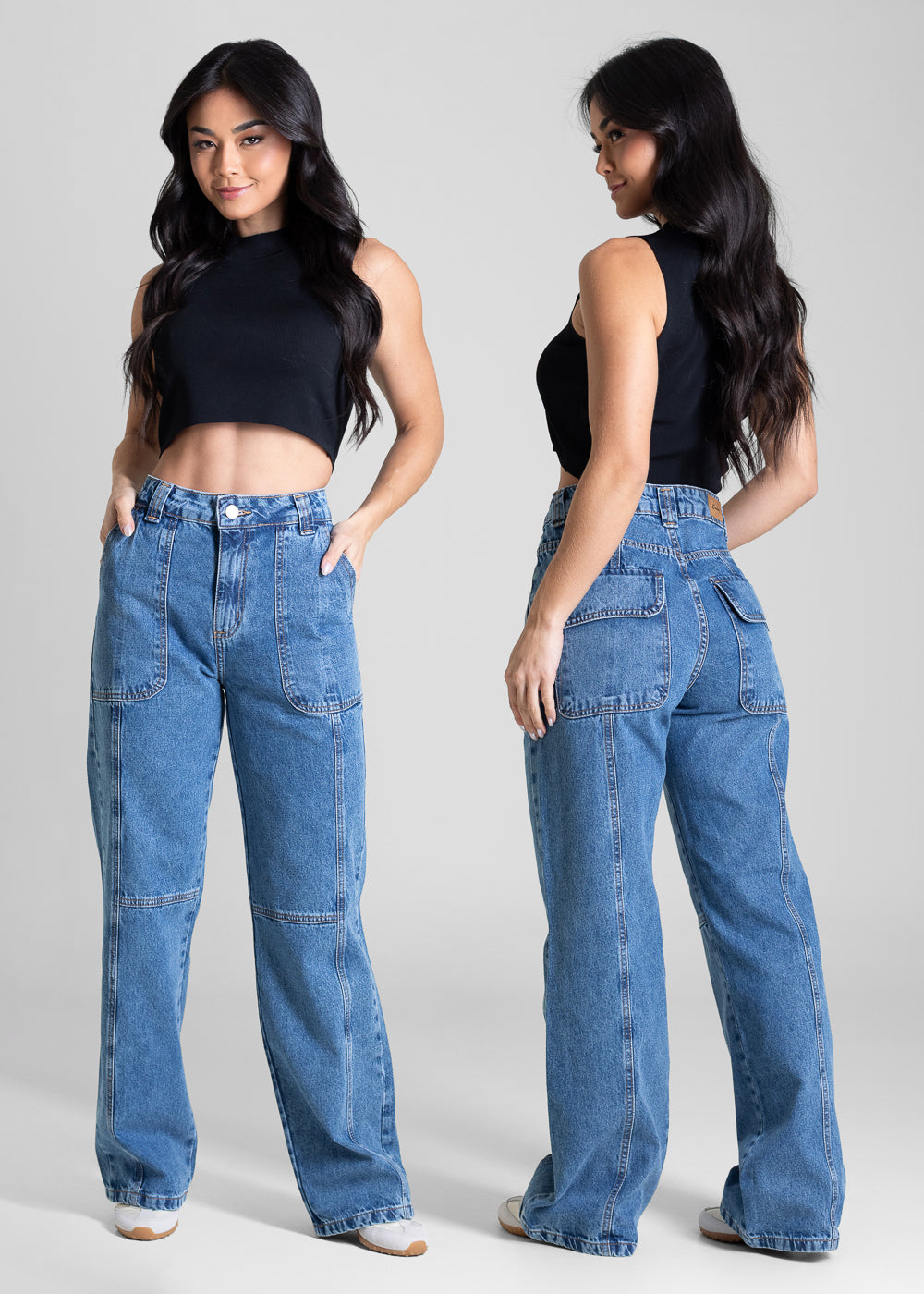 Calça Jeans Sawary Reta Petit - 283229 AZUL