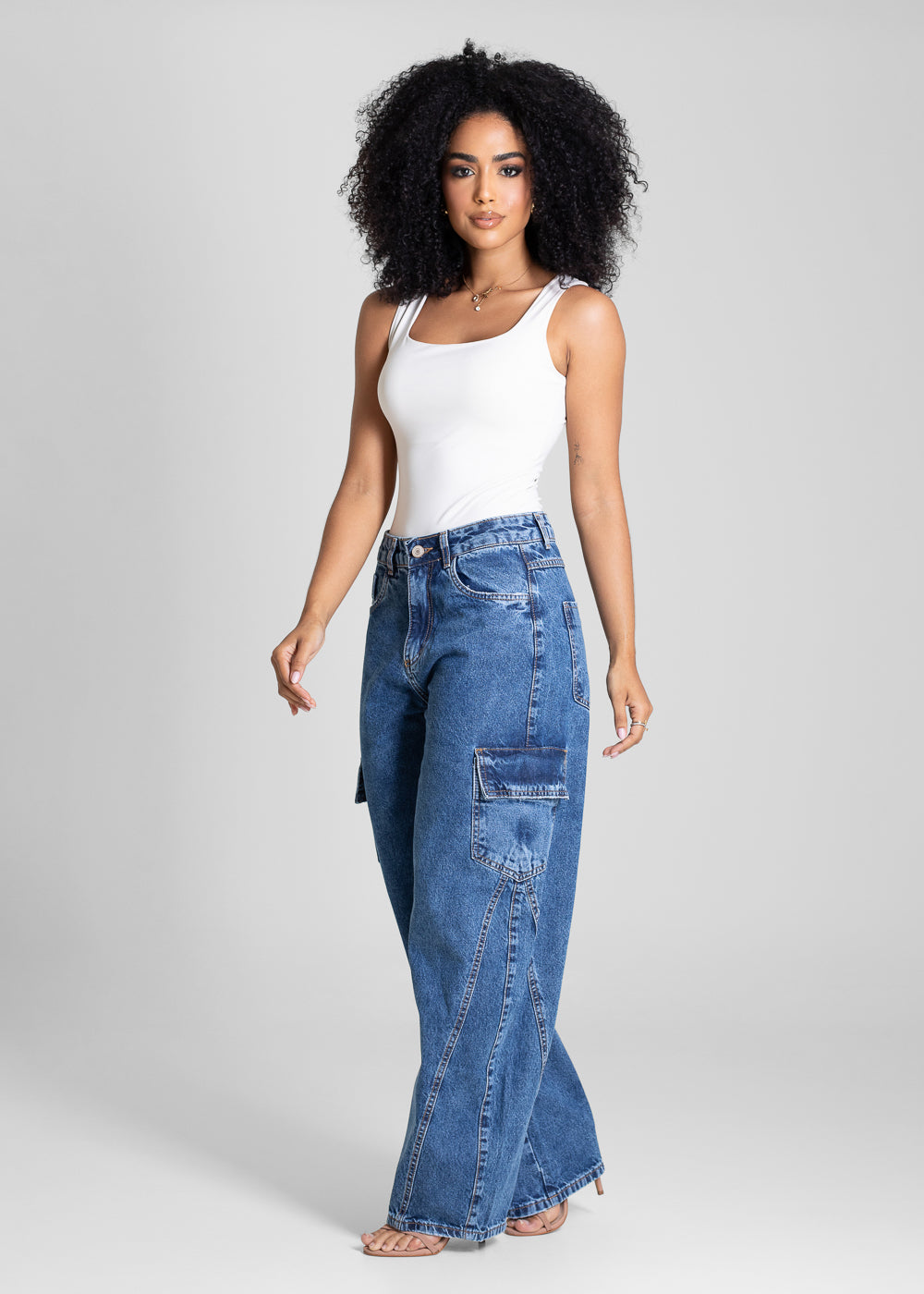Calça Jeans Sawary Balloon - 283231 AZUL