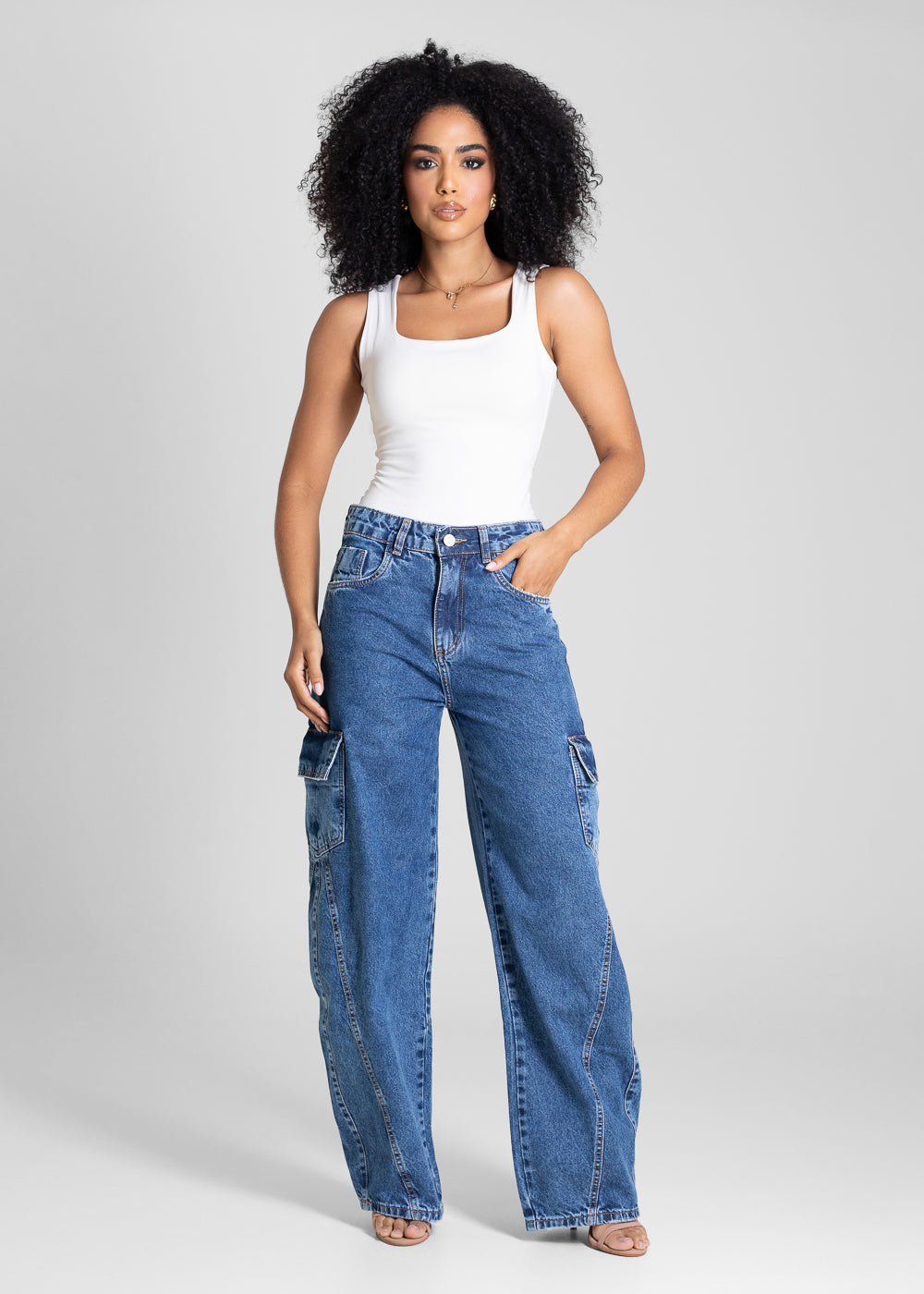 Calça Jeans Sawary Balloon - 283231 AZUL