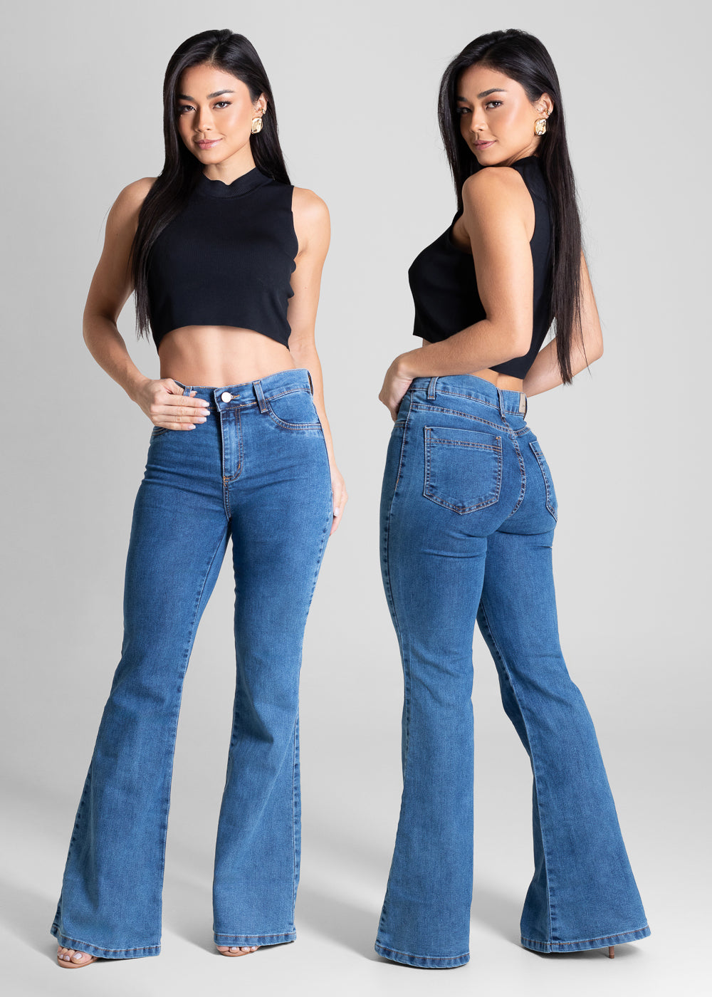 Calça Jeans Sawary Flare - 283253 AZUL