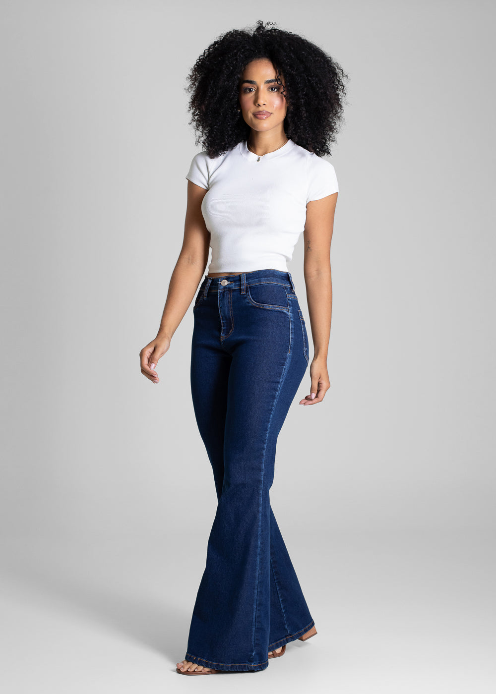 Calça Jeans Sawary Flare - 283255 AZUL