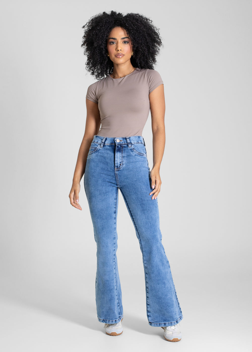 Calça Jeans Sawary Flare Petit - 283266 AZUL