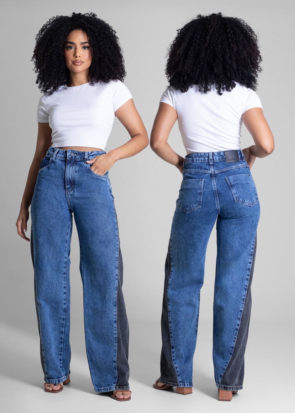 Calça Jeans Sawary Wide Leg - 283293 AZUL