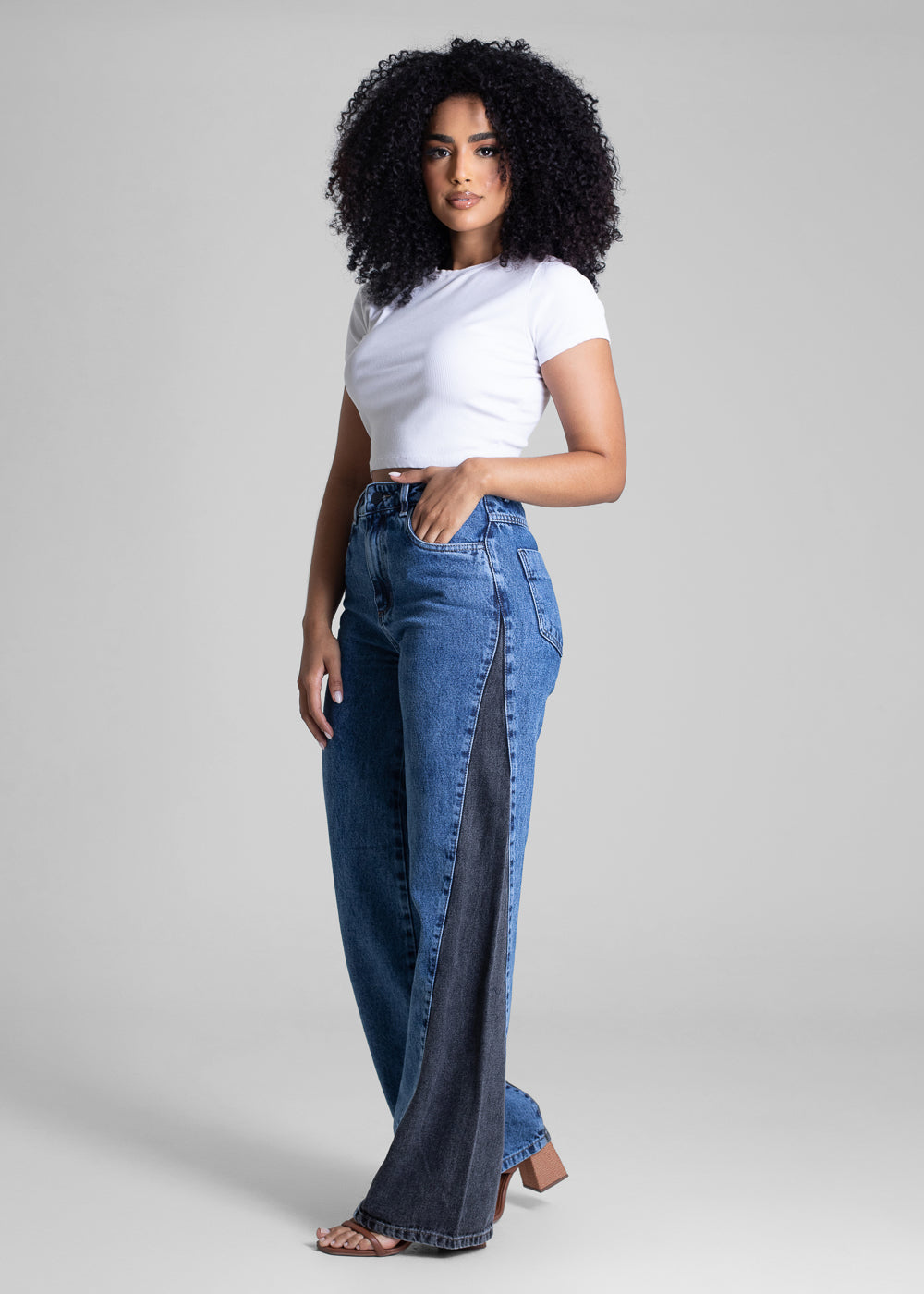 Calça Jeans Sawary Wide Leg - 283293 AZUL