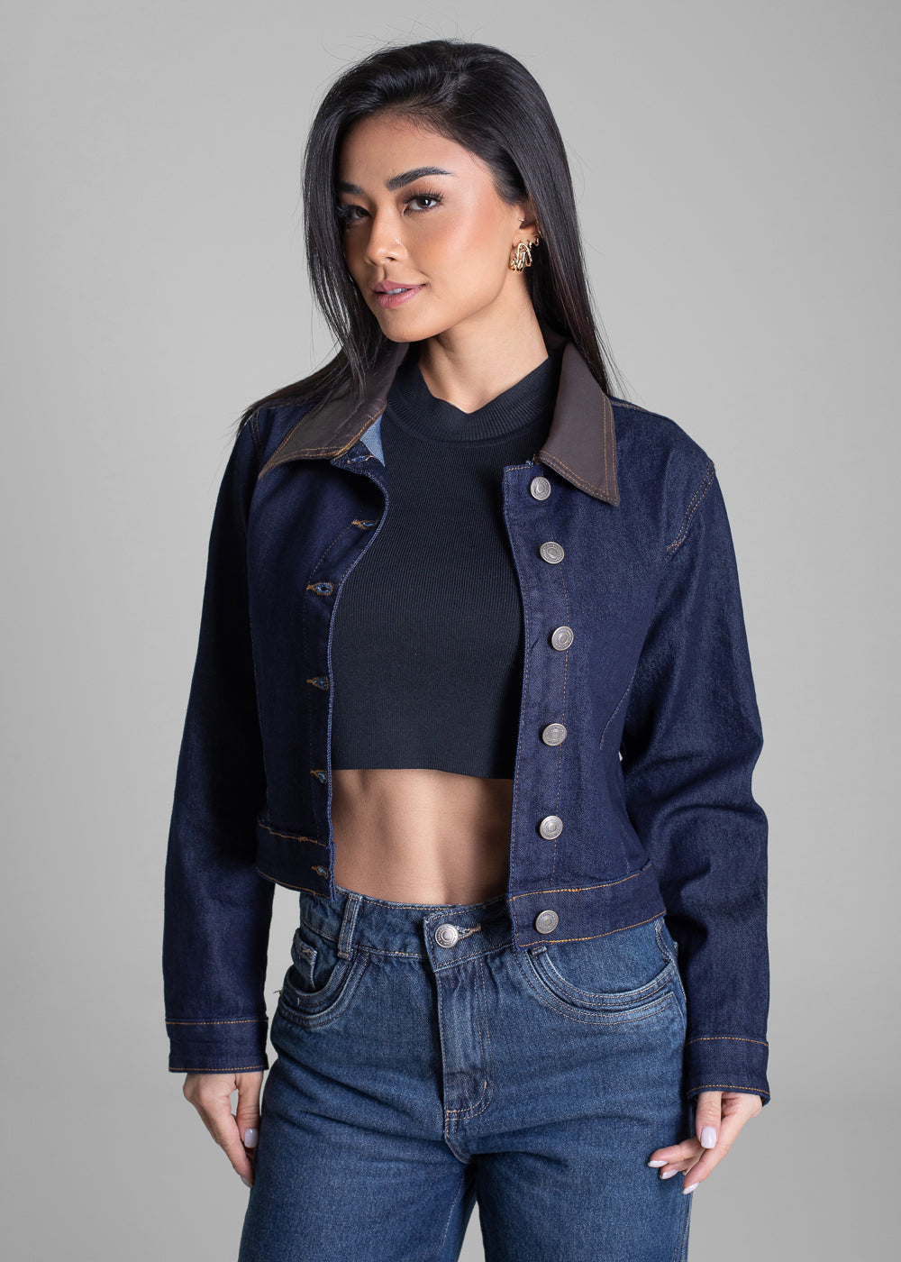 Jaqueta Jeans Sawary - 283296 AZUL