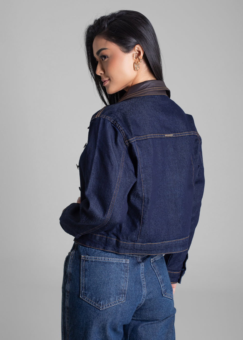 Jaqueta Jeans Sawary - 283296 AZUL