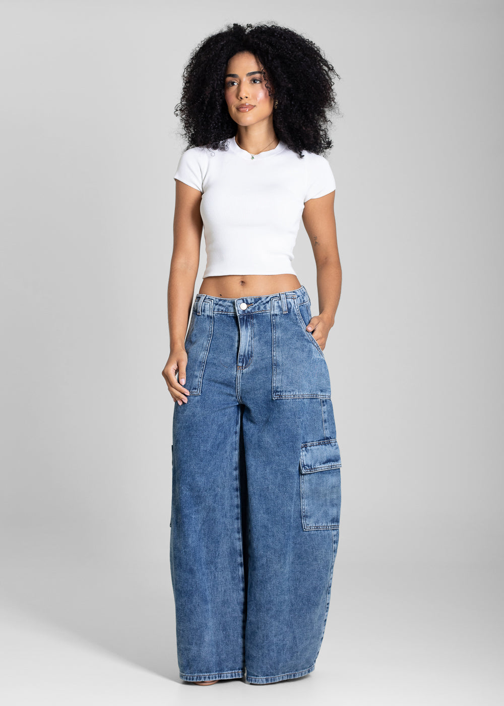 Calça Jeans Sawary Balloon - 283299 AZUL