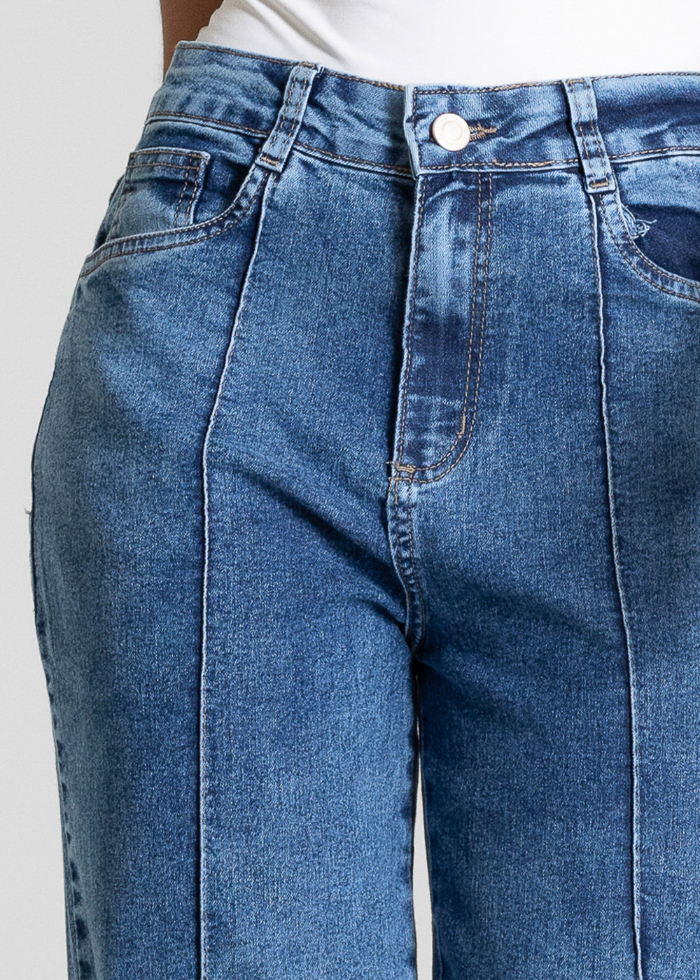 Calça Jeans Sawary Wide Leg - 283301 AZUL