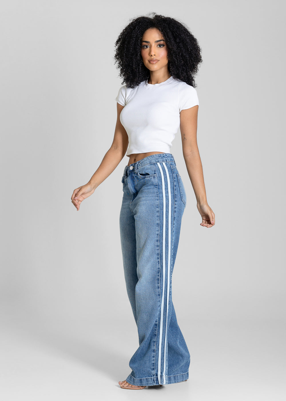 Calça Jeans Sawary Wide Leg - 283314 AZUL