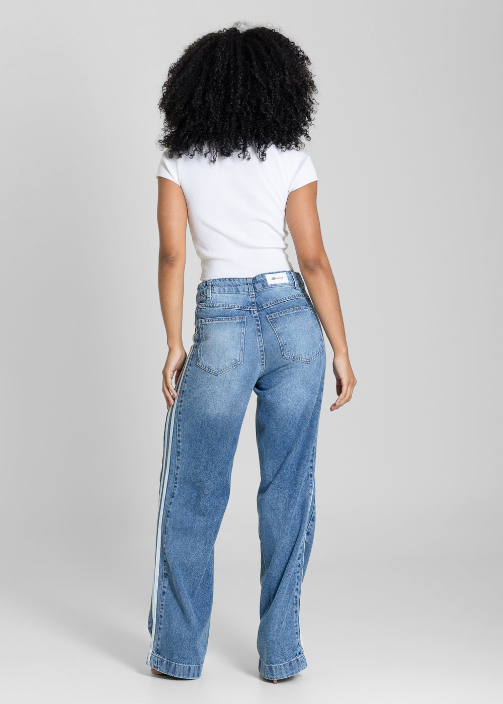 Calça Jeans Sawary Wide Leg - 283314 AZUL