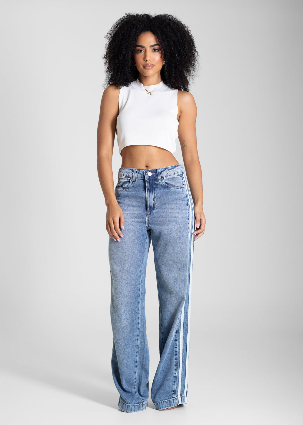 Calça Jeans Sawary Wide Leg - 283315 AZUL