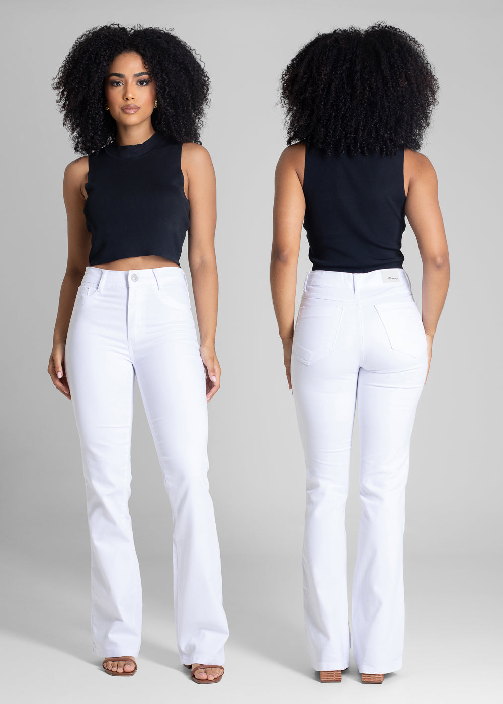 Calça Sarja Sawary Boot Cut - 283321 BRANCO