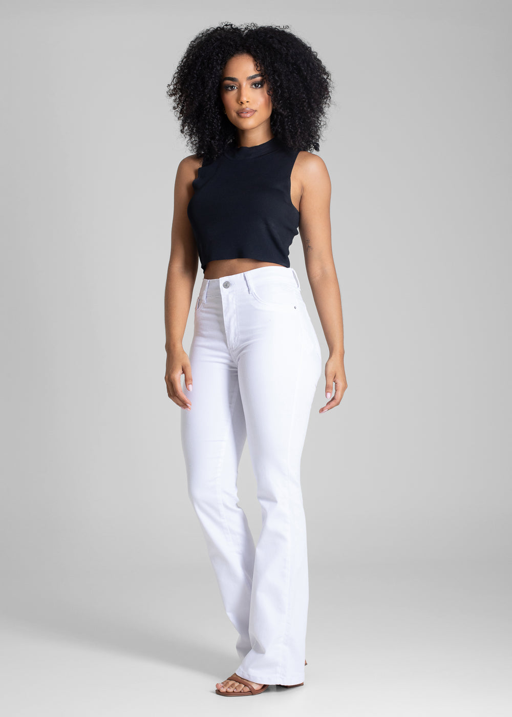 Calça Sarja Sawary Boot Cut - 283321 BRANCO