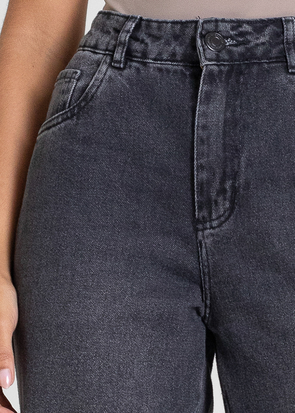 Calça Jeans Sawary Wide Leg - 283327 PRETO