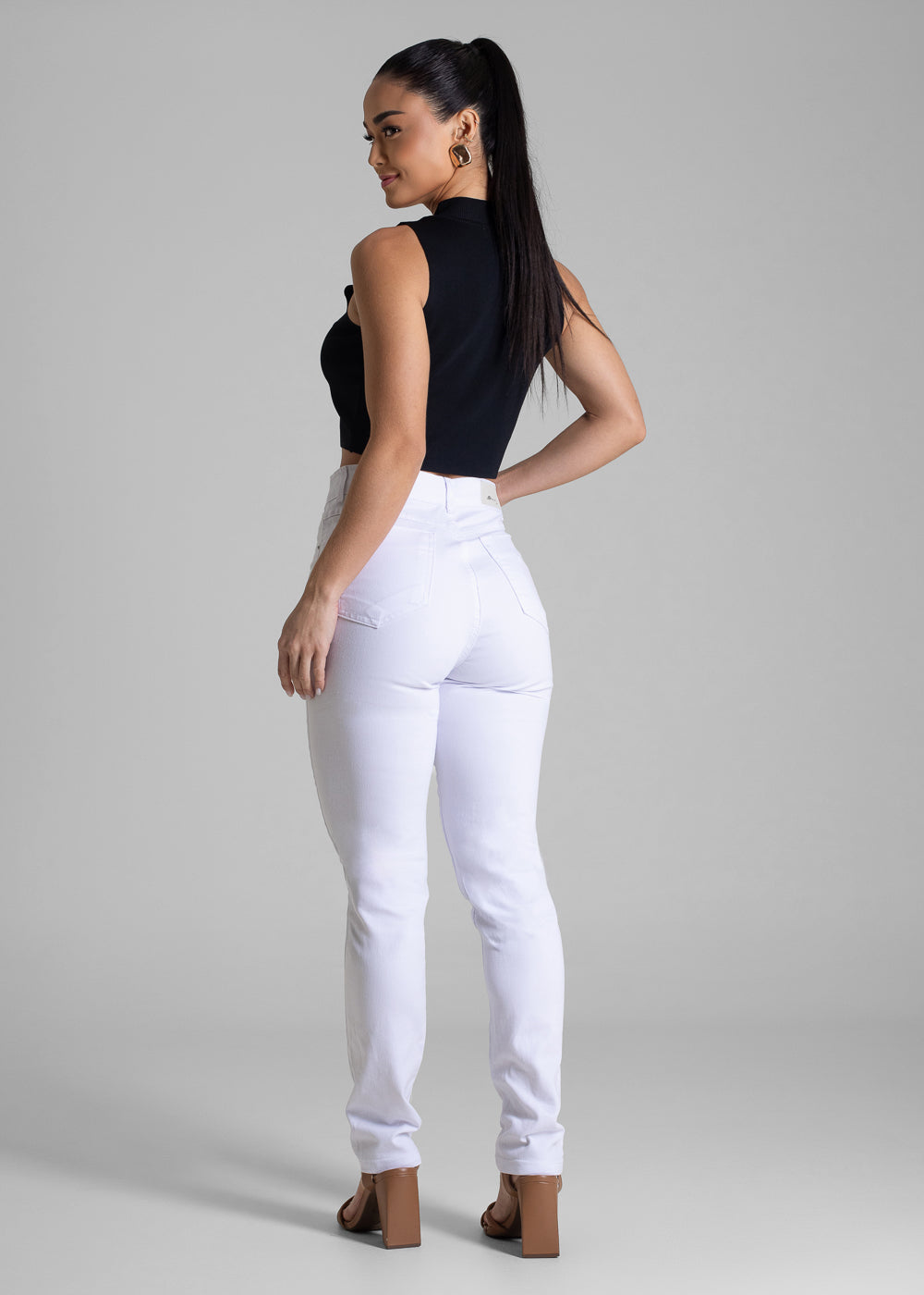 Calça Sarja Sawary Hot Pants - 283328 BRANCO