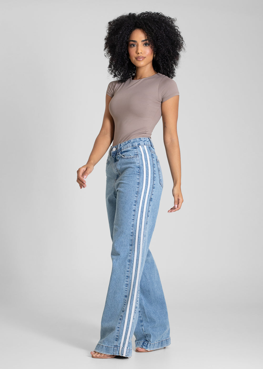 Calça Jeans Sawary Wide Leg - 283330 AZUL