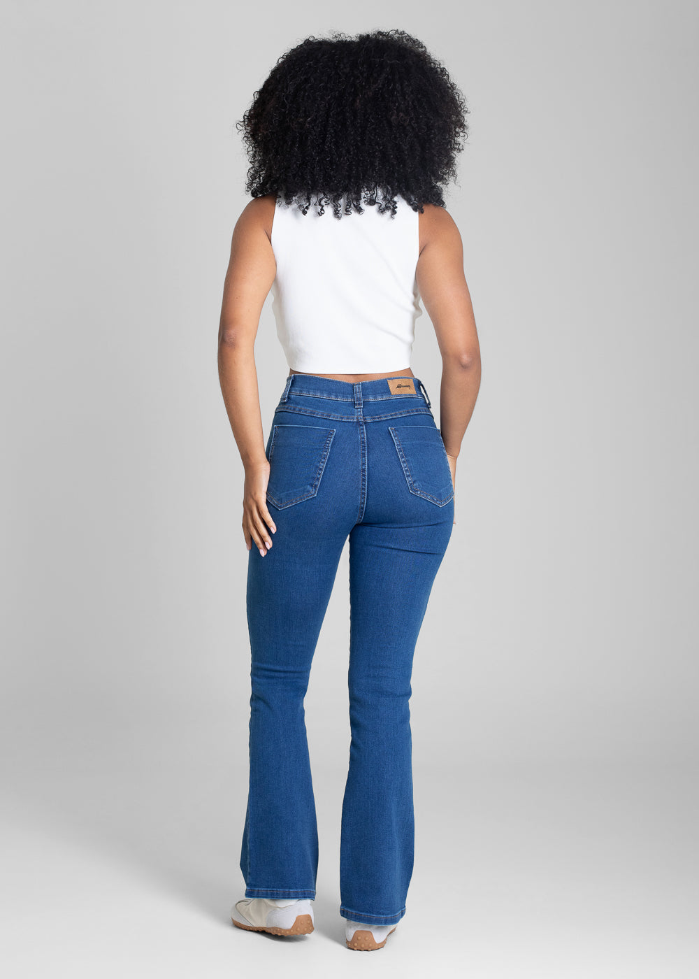 Calça Jeans Sawary Boot Cut Petit - 283332 AZUL