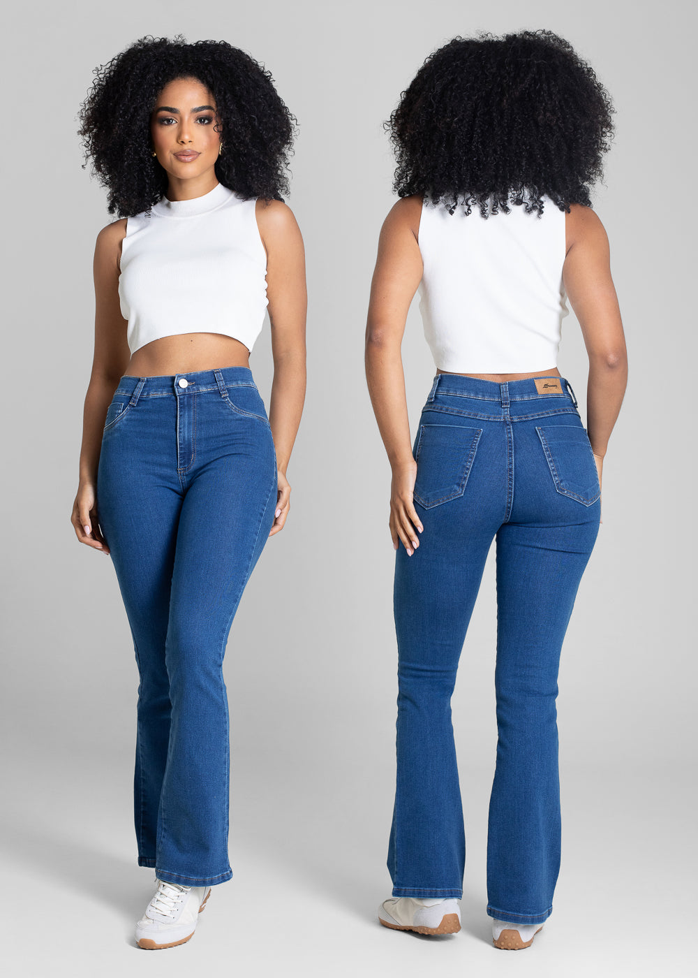 Calça Jeans Sawary Boot Cut Petit - 283332 AZUL