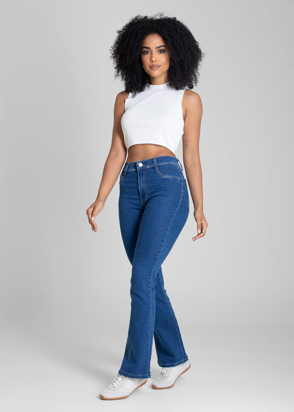 Calça Jeans Sawary Boot Cut Petit - 283332 AZUL