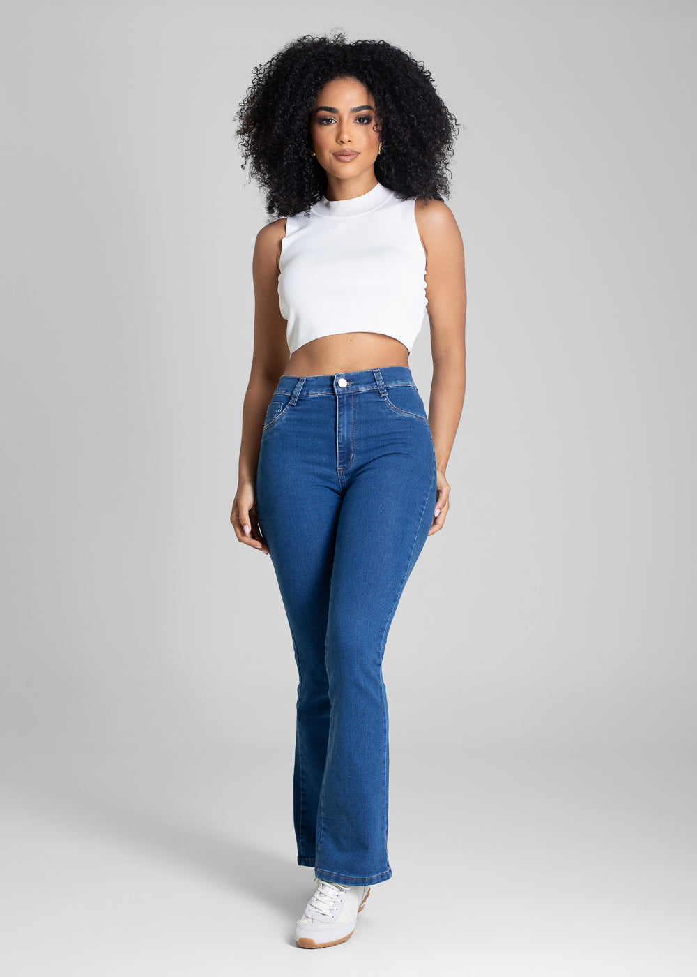 Calça Jeans Sawary Boot Cut Petit - 283332 AZUL